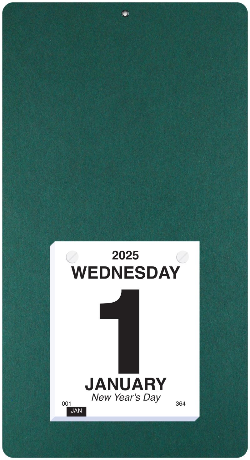 Custom Foil Stamped Daily Calendar (7"x 13") - 7
