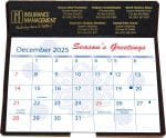 Custom Foil Stamped Easel Back Calendar (6 ¼"x 6 3/8") - 2
