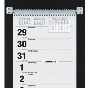 Custom Foil Stamped Weekly Calendar w/Monday Start (7"x 13")