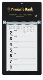 Custom Foil Stamped Weekly Calendar w/Monday Start (7"x 13") - 5