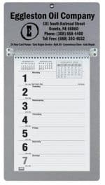Custom Foil Stamped Weekly Calendar w/Monday Start (7"x 13") - 7