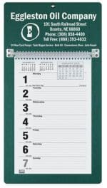 Custom Foil Stamped Weekly Calendar w/Monday Start (7"x 13") - 8