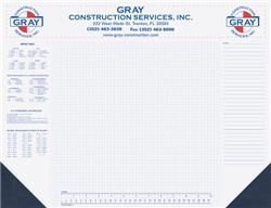 Custom Full Color 25 Sheet Desk Pad (21 ¾"x 17")