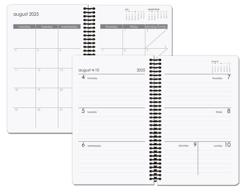 Custom Full Color Academic Weekly Planners (5 ¼"x 8 ¼") - 2