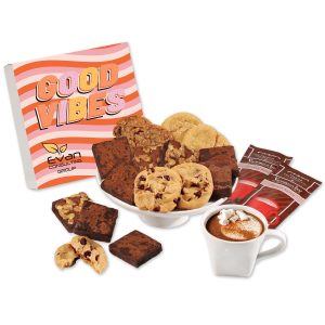 Custom Full Color Gift Box w/Gourmet Cookie & Brownie
