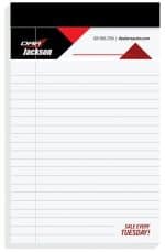 Custom Full Color Legal Pads w/Imprinted Sheets (5" x 8") - 2