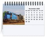 Custom Magnificent Trains Tent Desk Calendar (5 13/16"x 4 ½") - 1
