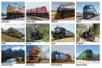 Custom Magnificent Trains Tent Desk Calendar (5 13/16"x 4 ½") - 2