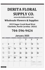 Custom Monthly Wall Calendar w/1 Color Imprint (12 ¼"x 18 ½)