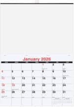 Custom Monthly Wall Calendar w/1 Photo (17"x 24") - 1