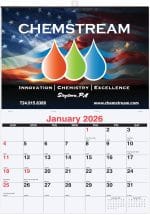 Custom Monthly Wall Calendar w/1 Photo (17"x 24")