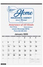 Custom Monthly Wall Calendar w/2 Color Imprint (12 ¼"x 18 ½)