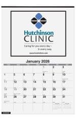 Custom Monthly Wall Calendar w/2 Color Imprint (12 ¼"x 18 ½) - 2