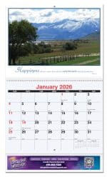 Custom Motivations Monthly Wall Calendar w/Coil Binding (10 5/8"x 18 ¼")