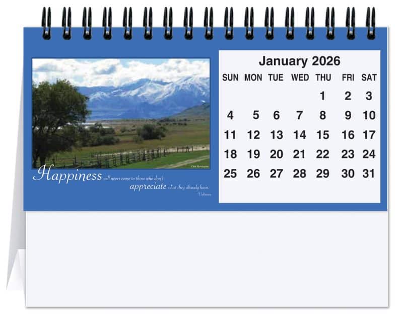 Custom Motivations Tent Desk Calendar (5 13/16"x 4 ½") - 1
