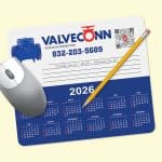 Custom MousePaper® 7.25"x8.5"x.015" Calendar MousePad