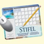 Custom MousePaper® Calendar 24 Month 7.25"x8.5"x.015" Mouse Pad