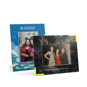 Custom NEW Full Color Bevel Easel Picture Frame (for 5"x7" photo)