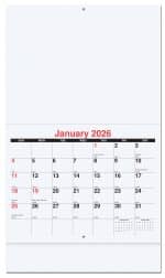 Custom Old Glory Monthly Wall Calendar w/Staple Binding (10 5/8"x 18 ¼") - 1