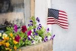Custom Old Glory Monthly Wall Calendar w/Staple Binding (10 5/8"x 18 ¼") - 5