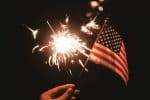 Custom Old Glory Monthly Wall Calendar w/Staple Binding (10 5/8"x 18 ¼") - 9