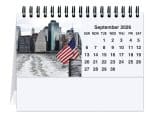 Custom Old Glory Tent Desk Calendar (5 13/16"x 4 ½") - 1