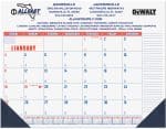 Custom Patriotic Calendar Desk Pad w/1 Color Imprint (21 ¾"x 17")