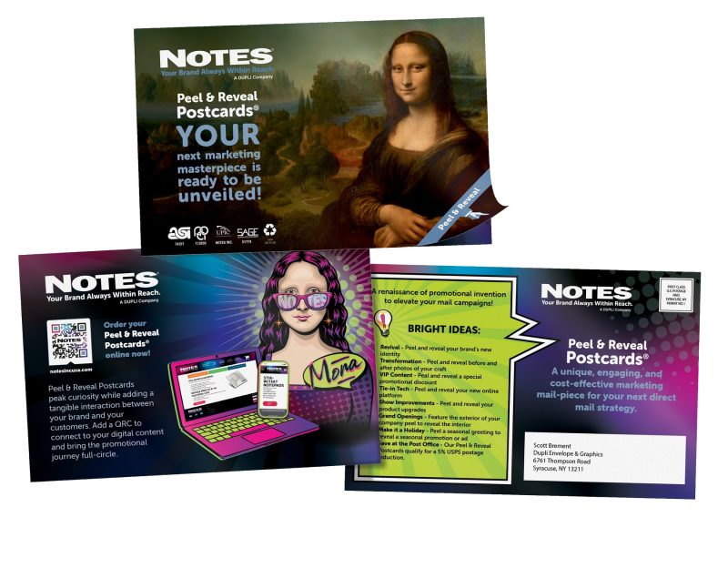 Custom Peel & Reveal Postcards- 5.5" x 8.5"