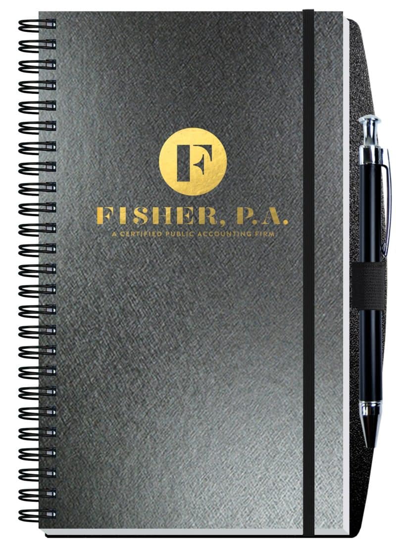 Custom Radiant Journal w/Pen (5 ¼"x 8 ¼")