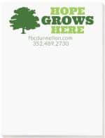 Custom Recycled Scratch Pads w/50 Sheets (4 1/8"x 5 3/8") - 1