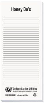 Custom Scratch Pad w/100 Sheets (3 ½"x 8 3/8") - 5