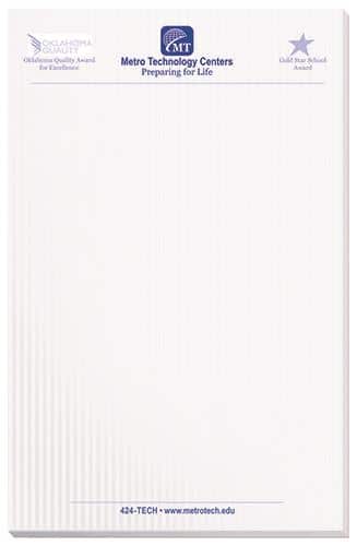 Custom Scratch Pad w/100 Sheets (5 3/8"x 8 3/8") - 3