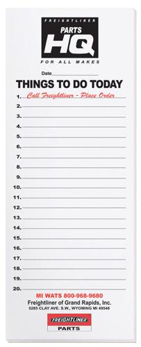 Custom Scratch Pad w/25 Sheets (4 1/8"x 10 7/8") - 2