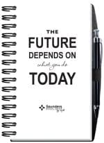 Custom Time Manager Calendar w/Pen Safe Back (5"x 8")