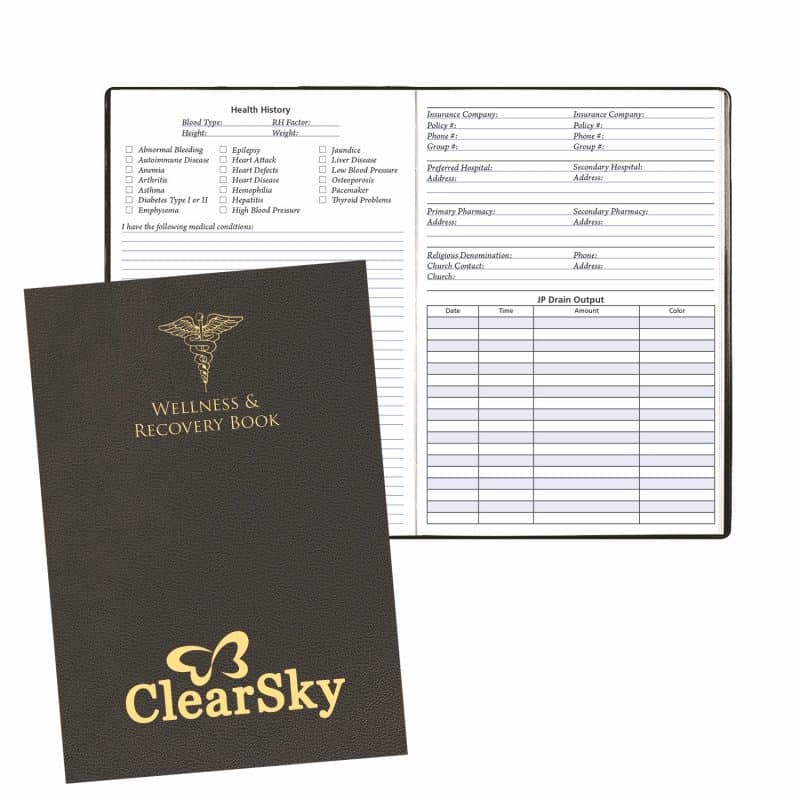 Custom Wellness and Recovery Book 7" x 10"