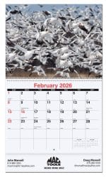Custom Wildlife Monthly Wall Calendar w/Coil Binding (10 5/8"x 18 ¼")