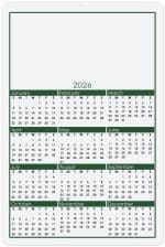 Custom Year at a Glance Calendar Cards (12"x 18") - 1