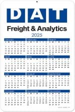 Custom Year at a Glance Calendar Cards (6"x 9") - 3