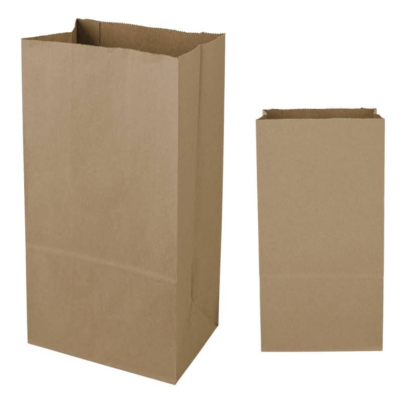 Custom 12# Sos Kraft Paper Bag - 7.06" X 13.75" - 1