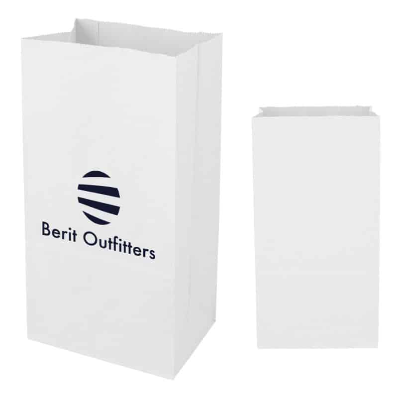 Custom 12# Sos Kraft Paper Bag - 7.06" X 13.75" - 3