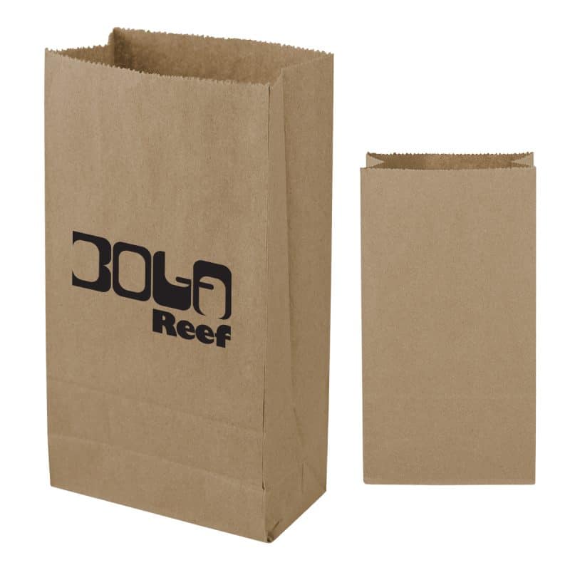 Custom 2# Sos Kraft Paper Bag - 4.31" X 7.87" - 2
