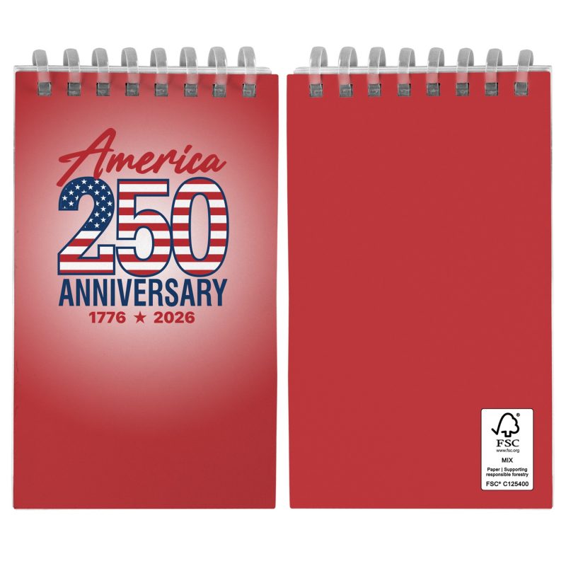 Custom 3" X 5" Patriotic Soft Spiral Notebook - 1
