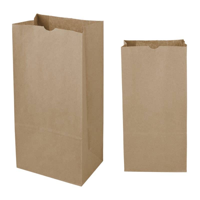 Custom 8# Sos Kraft Paper Bag - 6.12" X 12.43" - 1