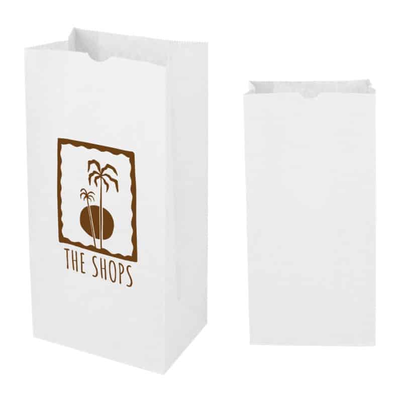 Custom 8# Sos Kraft Paper Bag - 6.12" X 12.43" - 3