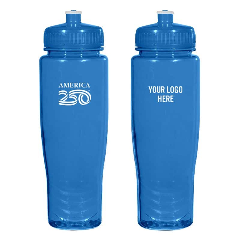 Custom America 250™ 28oz. Poly-clean™ Plastic Bottle