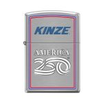 Custom America250 Brushed Chrome™ Zippo® Windproof Lighter - 1