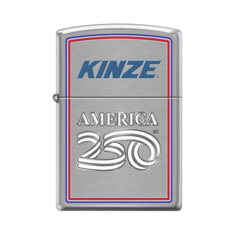 Custom America250 Brushed Chrome™ Zippo® Windproof Lighter - 1