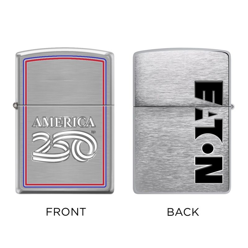 Custom America250 Brushed Chrome™ Zippo® Windproof Lighter - 3