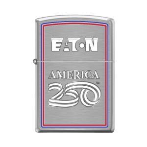 Custom America250 Brushed Chrome™ Zippo® Windproof Lighter