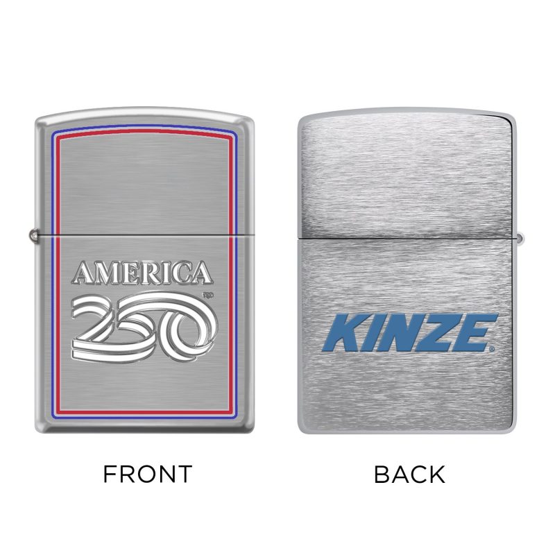 Custom America250 Brushed Chrome™ Zippo® Windproof Lighter - 4